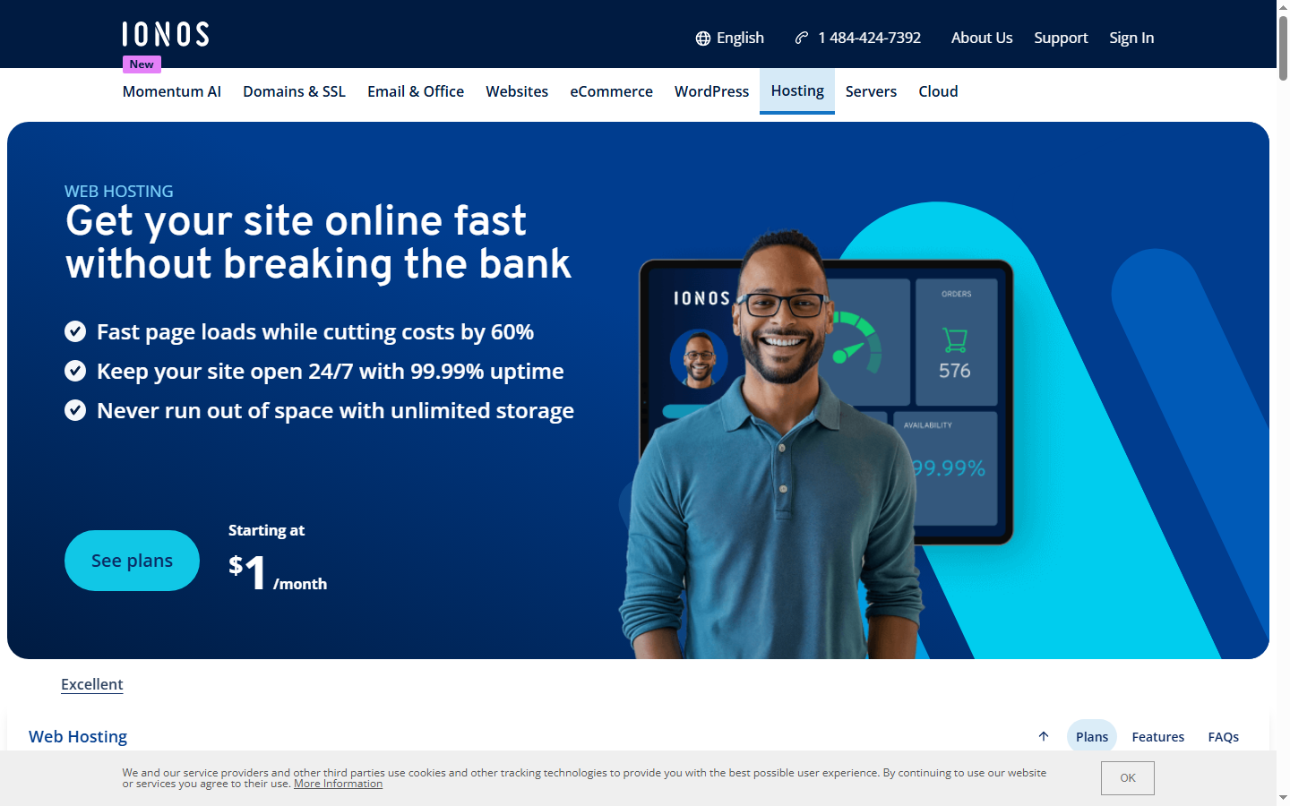 IONOS Pricing Plans — Official Website Screenshot