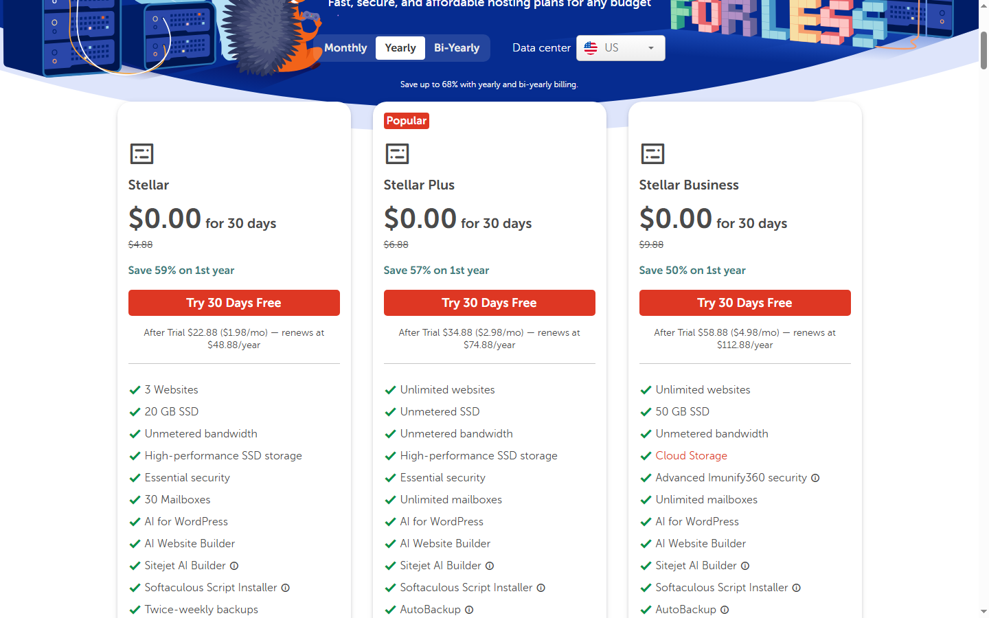 Namecheap Pricing Plans — Official Website Screenshot